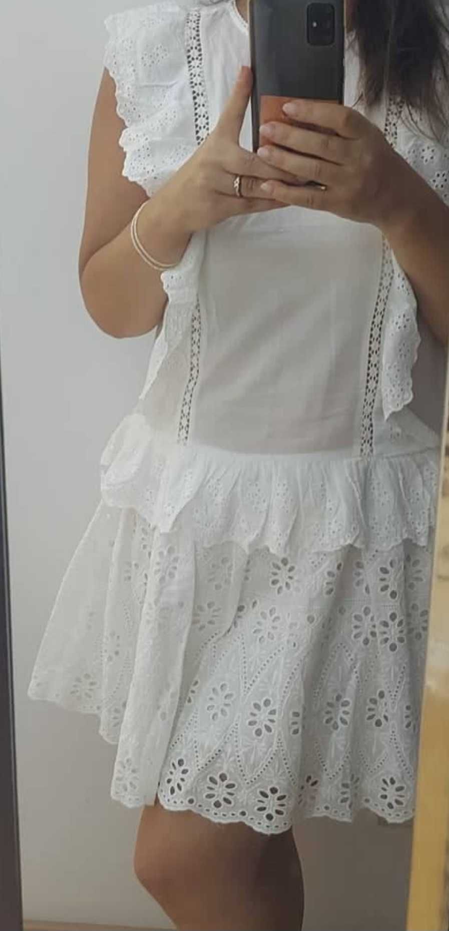 Vestido bordado inglês Replay