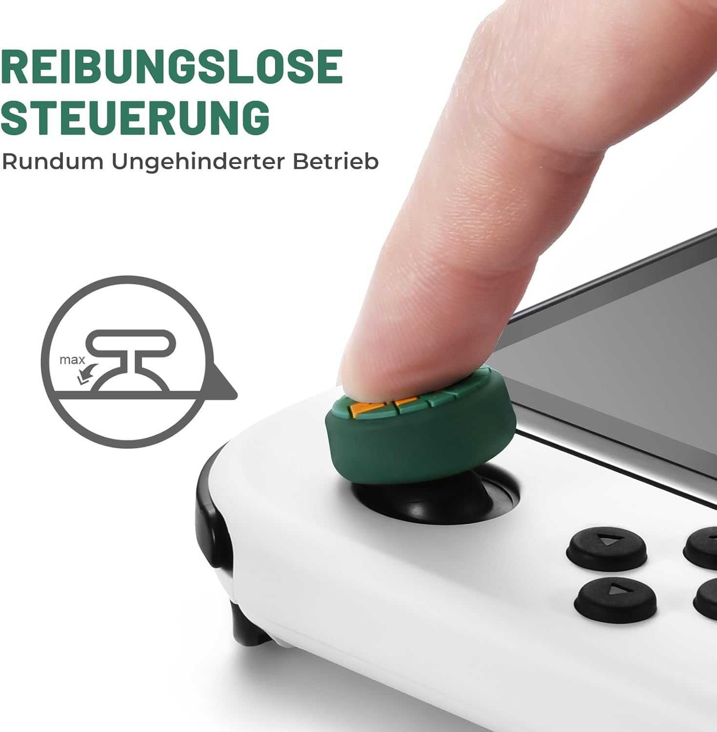 PALPOW Nakładki gumki na joystick pad Nintendo Switch OLED Lite 4szt