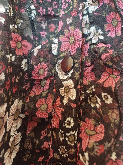 Bluzka damska letnia elegancka w kwiatki