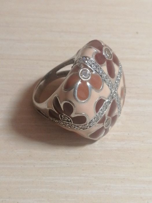 Кольцо серебряное Италия