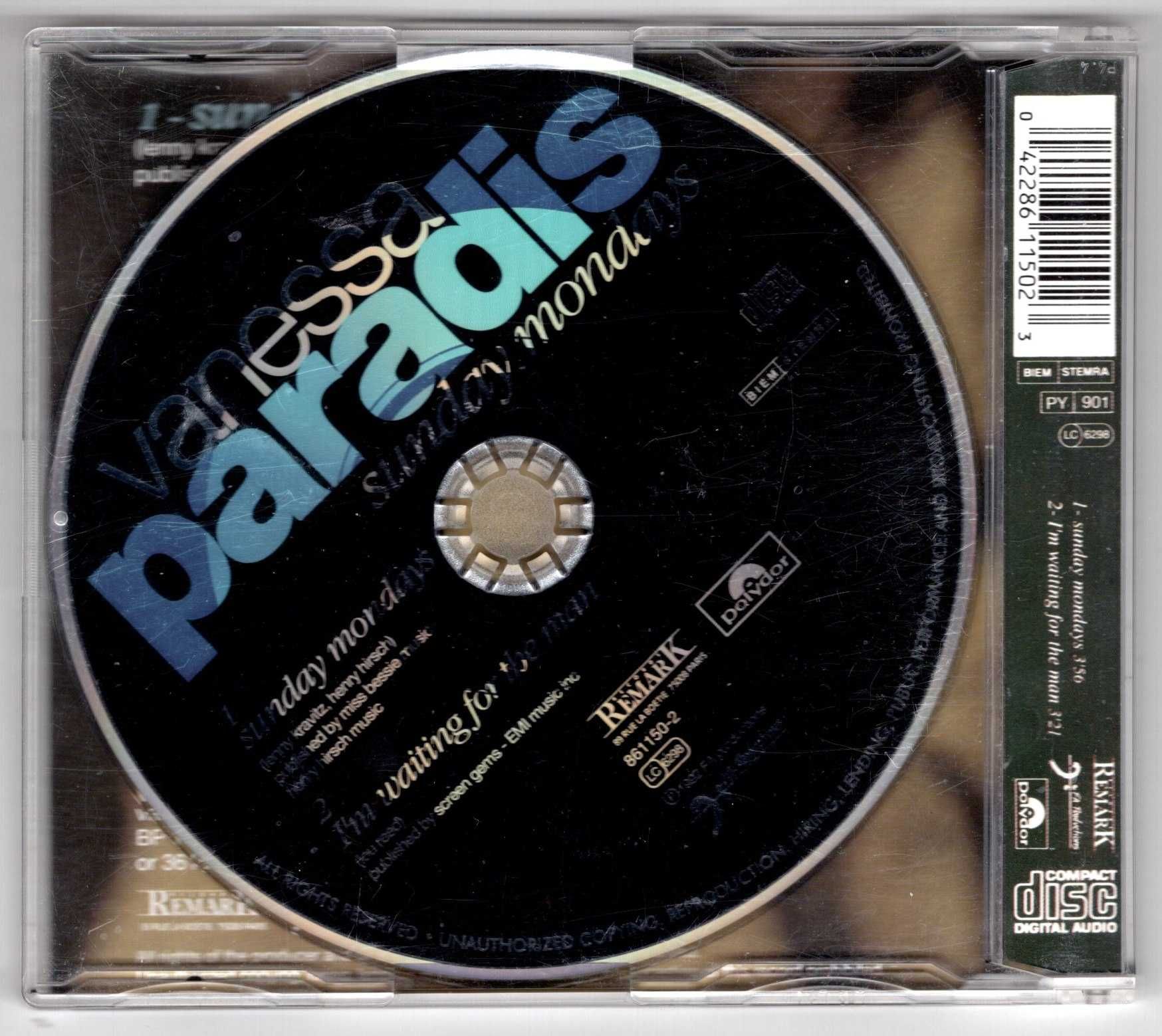 Vanessa Paradis - Sunday Mondays (CD, Singiel)