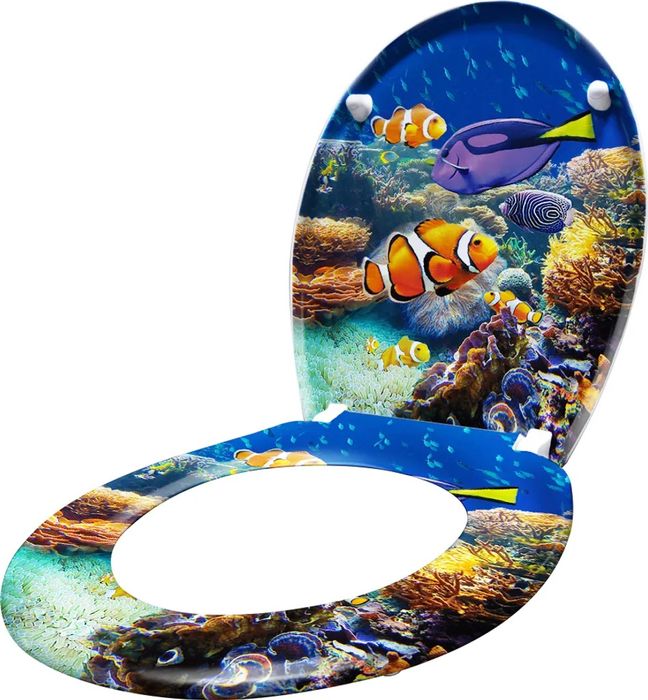 Deska sedesowa z mechanizmem cichego opadania