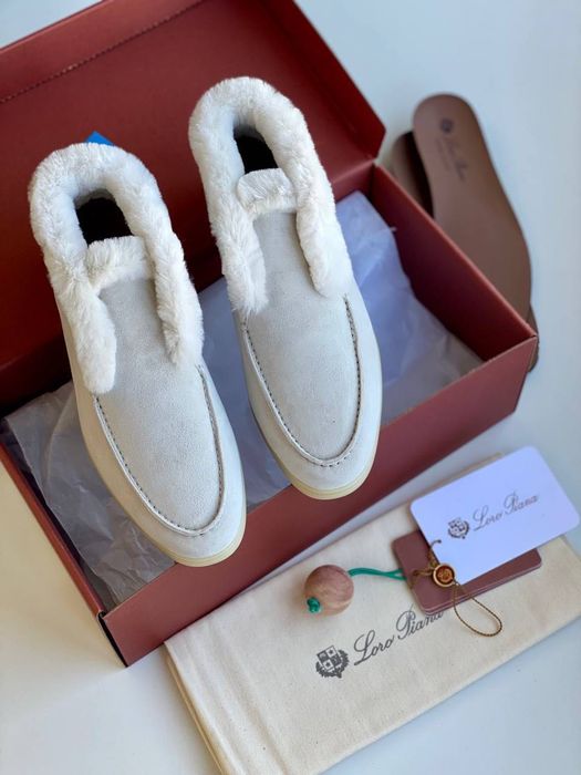 Buty na futerku Loro Piana! Premium gatunek,naturalny zamsz 36-41