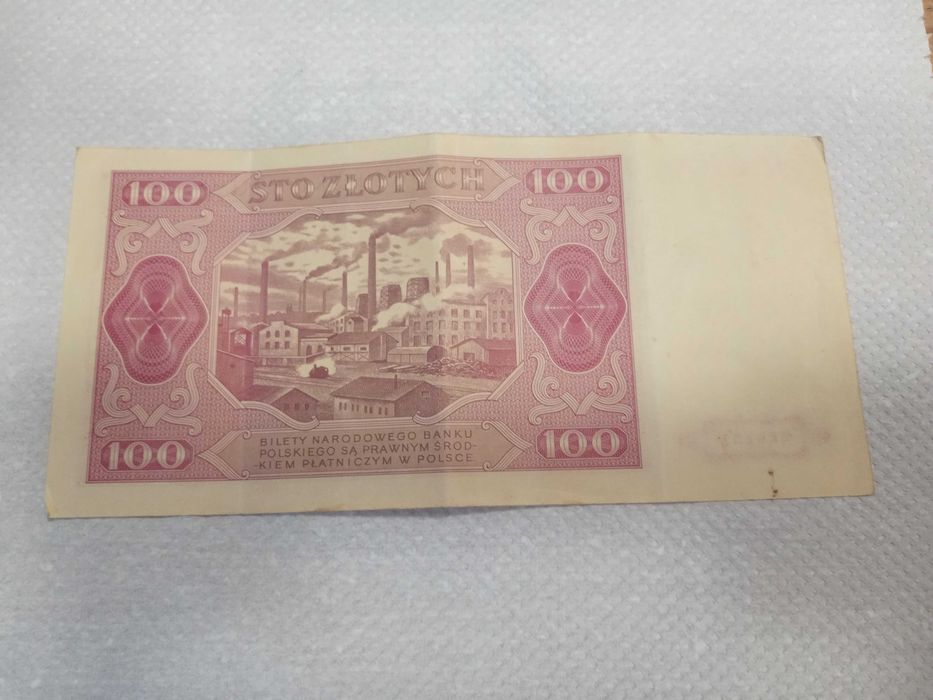 Banknot 100zł 1948 stan bardzo dobry HZ