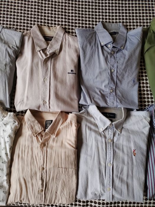 Camisas marca tamanho XL, Ralph L_Cayenne_Benetton_Springfield