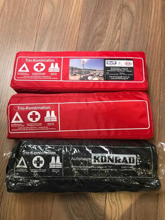 Автомобільний  набір    Комплект в авто (знак желетка аптечка)