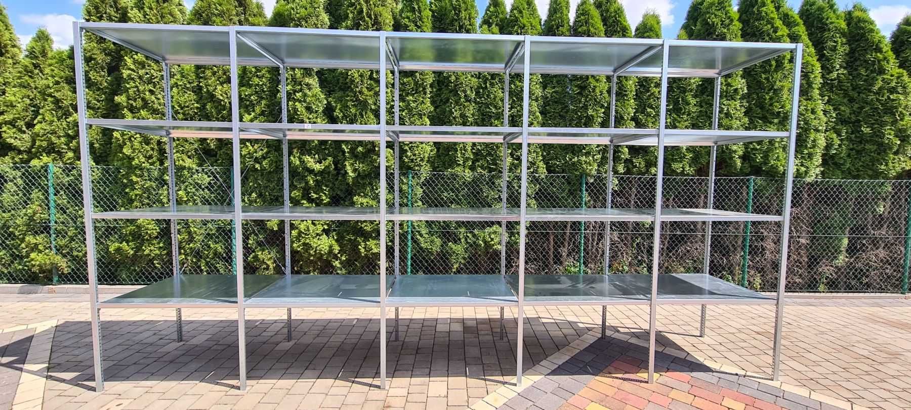 Regały magazynowe z demontażu 80gł x100-130x200-250cm używany metalowy