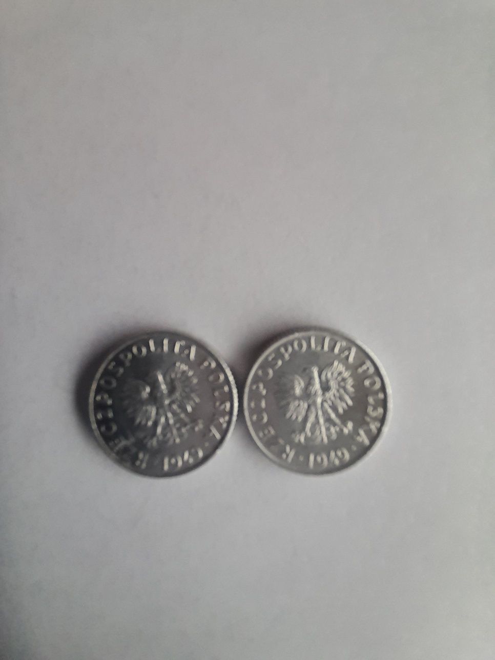 Dwie monety 1949, 1 grosz