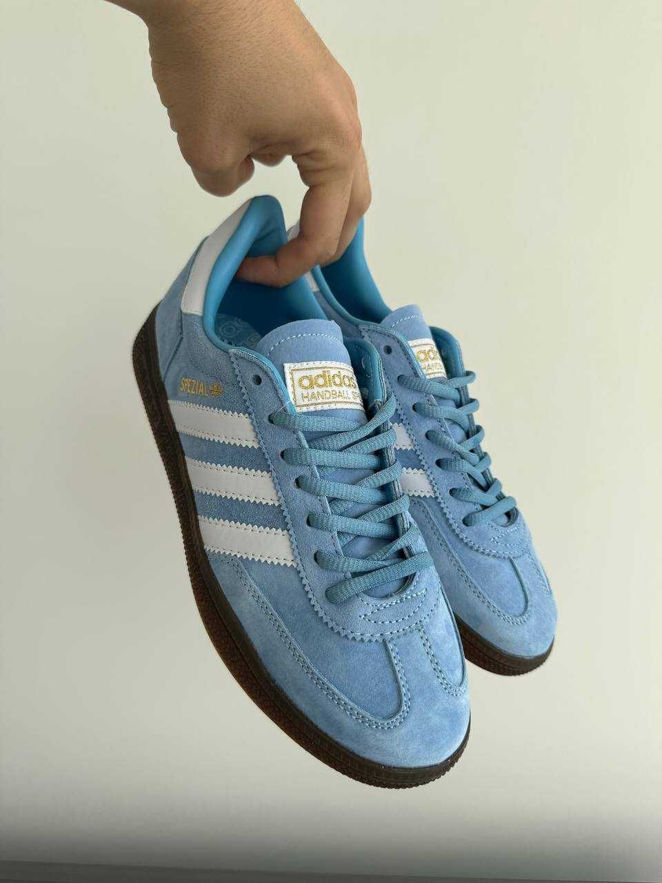 Нові кросівки Adidas spezial blue (блакитні)