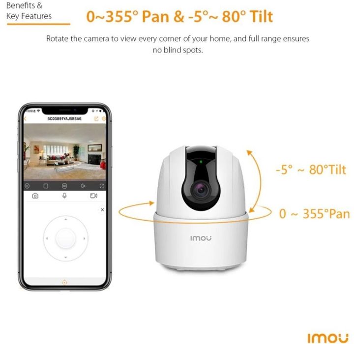 Відео камера, відеоняня Imou Ranger 2C 4MP