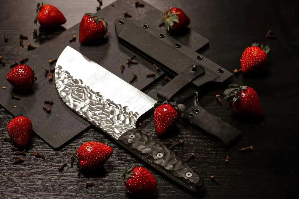 Тяпка сербського типу ручної роботи, сталь 50Х14МФ/59 HRC KN73