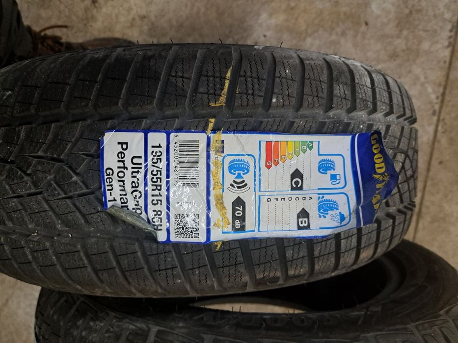 Opony zimowe 195/55/15 goodyear 2017r Nowe