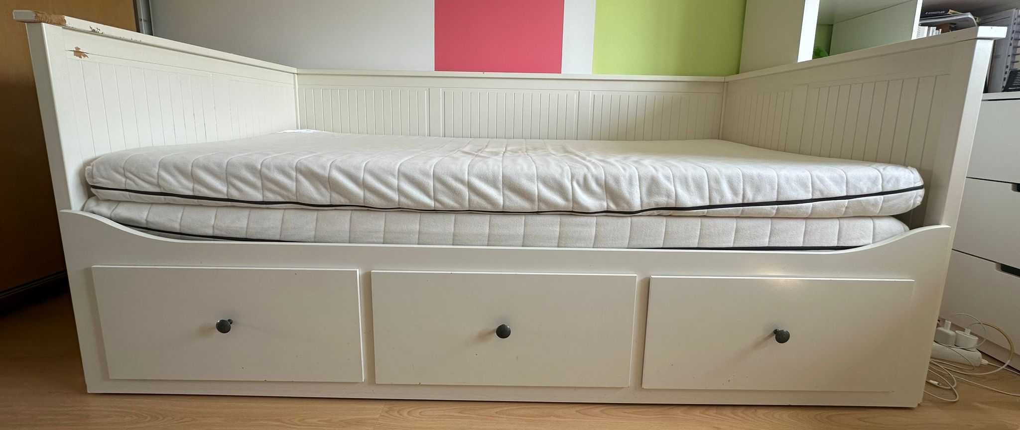 Cama IKEA HEMNES individual/dupla, 3 Gavetas