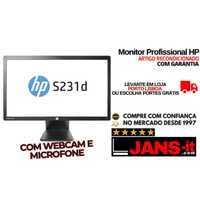 Monitor HP S231d - 23" FullHD | Webcam | Microfone