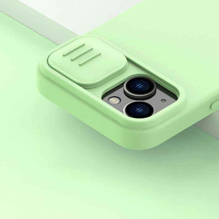 Nillkin CamShield Silky Silicone Case etui iPhone 14 Plus pokrowiec