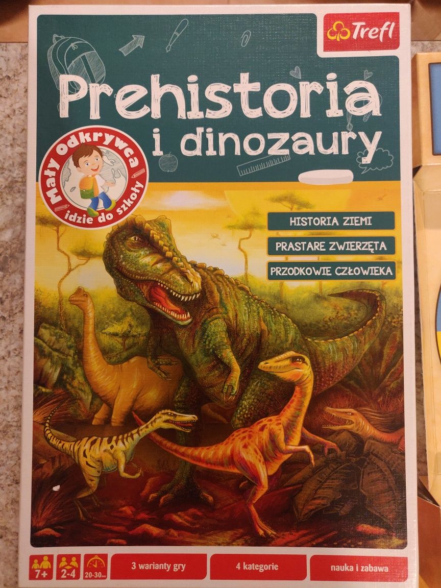 Gra edukacyjna dla dzieci Prehistoria i dinozaury Trefl