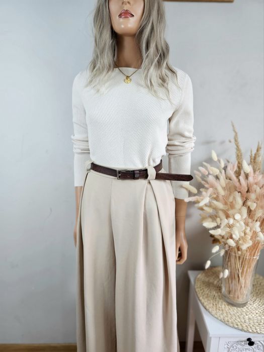 Massimo Dutti sweter bawełniany ecru S 36