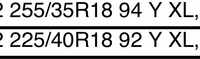 2x 255/35R18 94 Y XL, : 2x 225/40R18 92 Y XL, kuhmo sp72