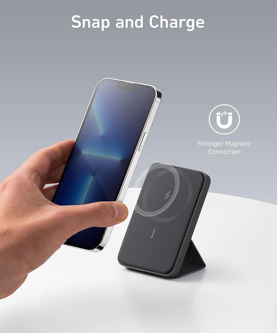Магнітна батарея з підставкою Anker 622 Magsafe Powerbank 5000mA NEW