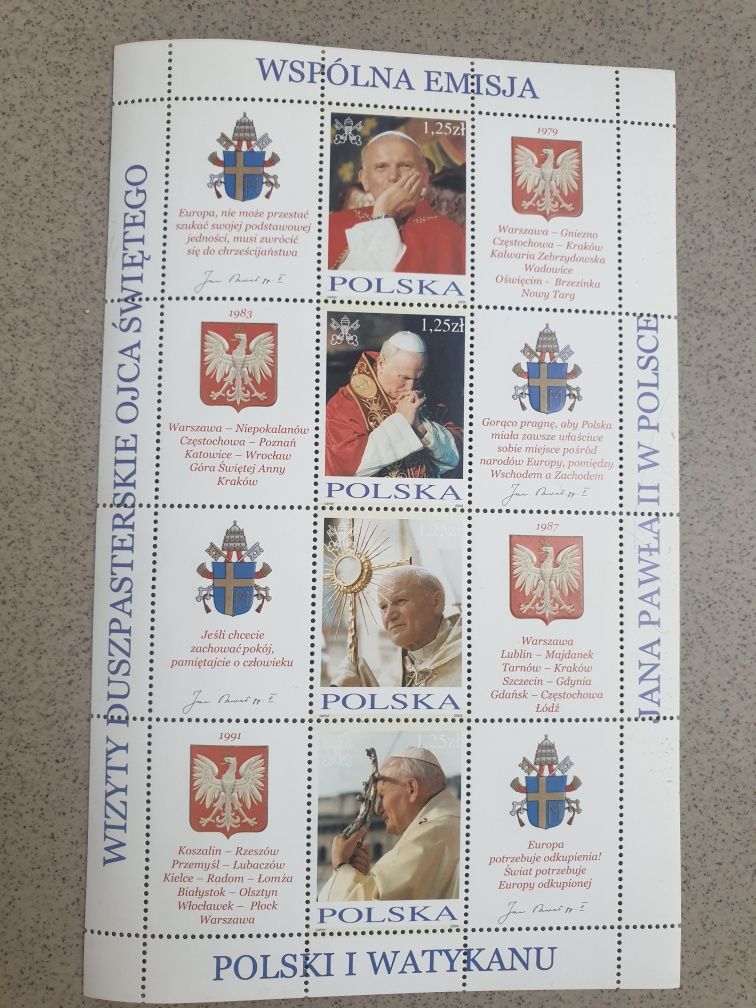 Znaczki Jan Paweł II