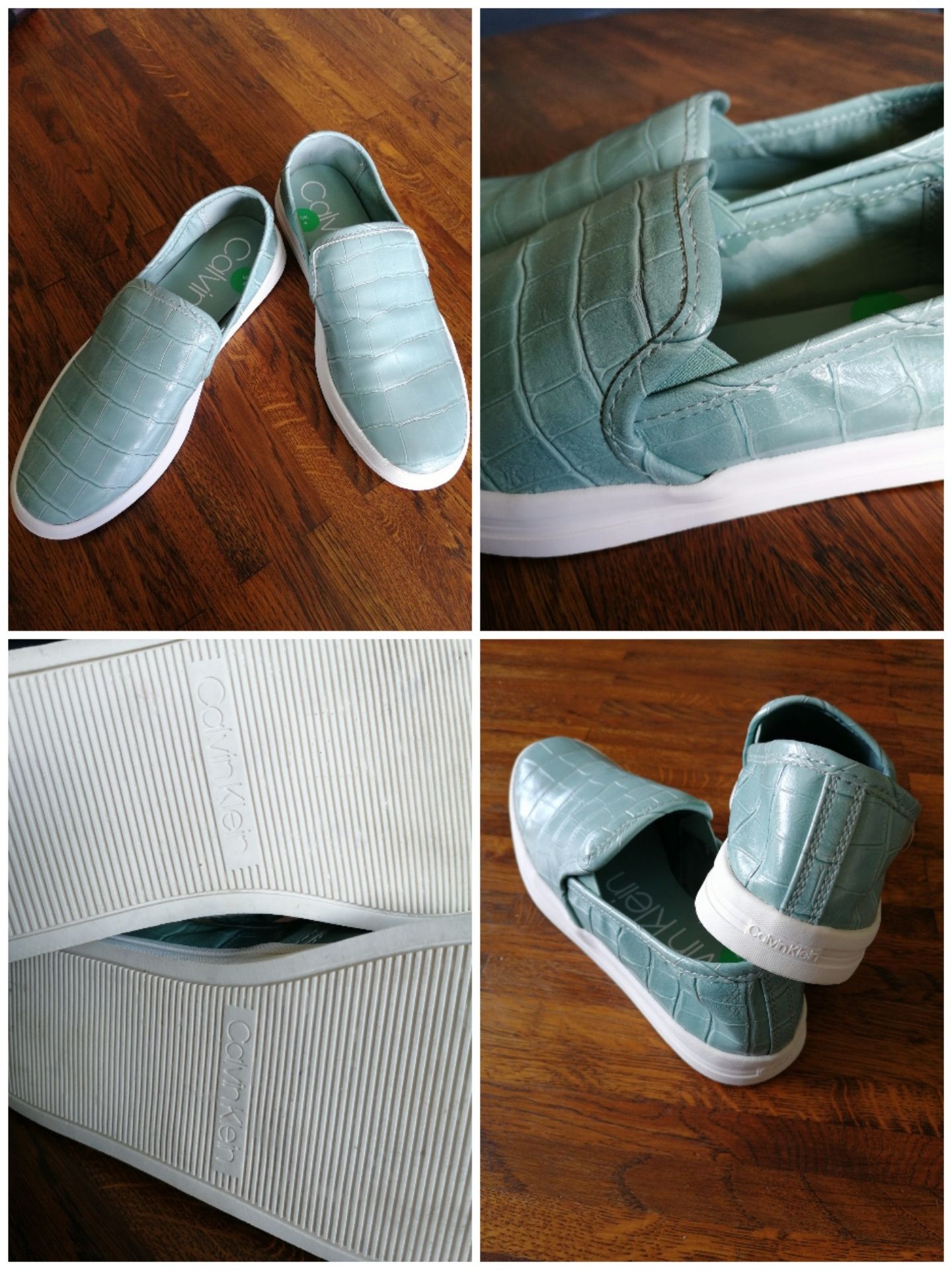 Buty miętowe wsuwane Calvin Klein r. 37 (4) mokasyny, trampki, półbuty