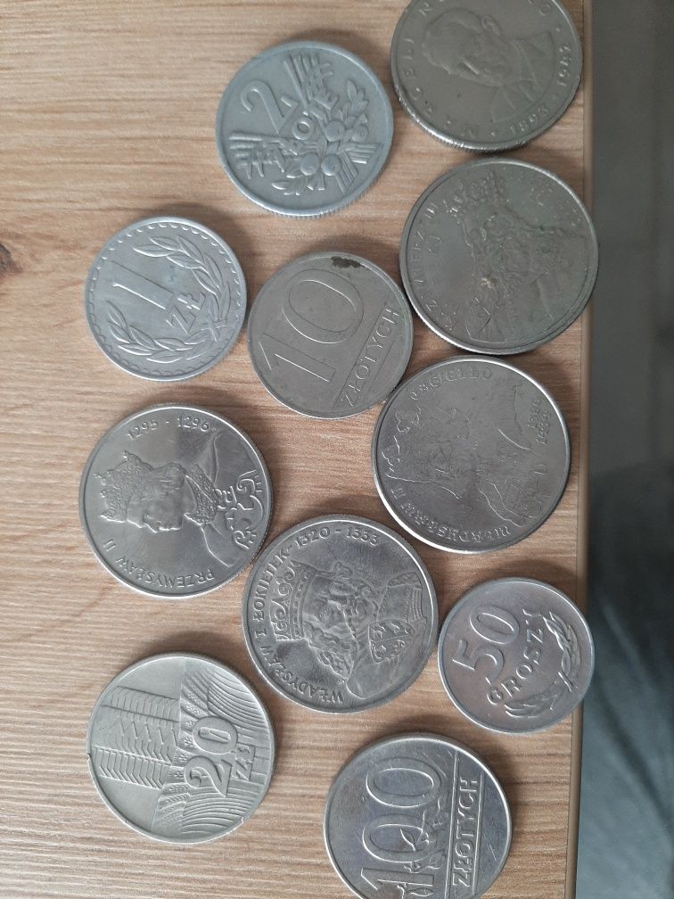 Zestaw  polskich monet