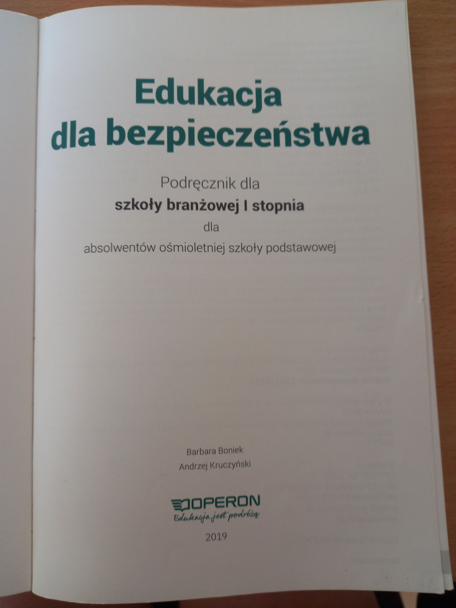 Podręcznik do EDB szkoła branżowa 1 stopnia