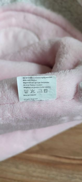 Otulacz różowy w gwiazdki