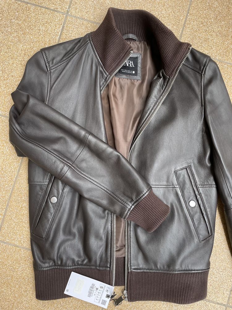 ZARA - męska kurtka skóra naturalna