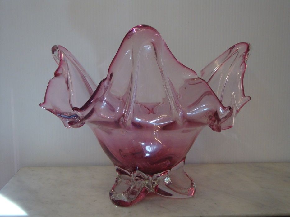 Centro de mesa antigo em Cristal de Murano