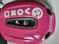 kask dla dziewczynki na rower hulajnoga wrotki r. S 46-52 cm + gratis