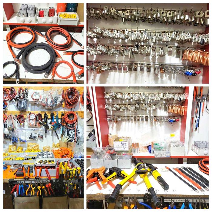 Кабель Инвертора БМС BMS Jikong 25КВ 35 КВ 2AWG 4AWG Перемычка АКБ