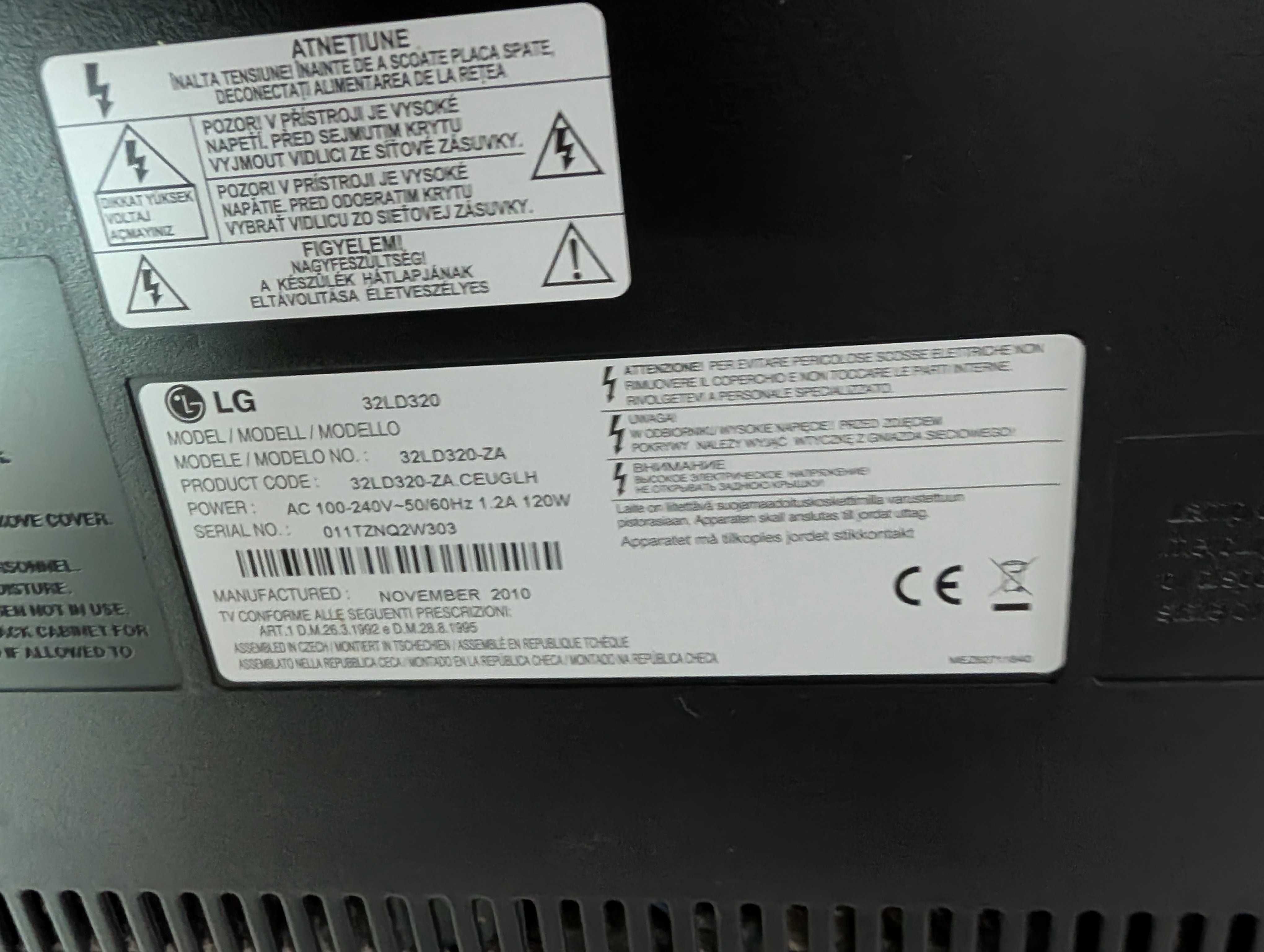 TV LG 32LD320 - Fonte de alimentacao