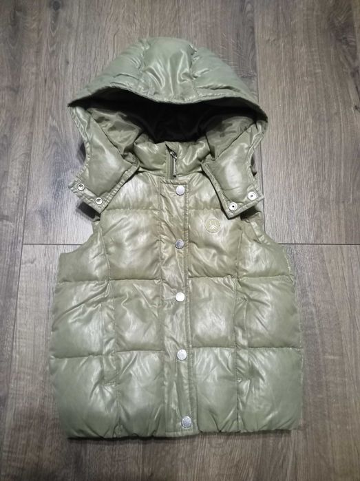 Kamizelka, Bezrękawnik dziecięcy United Colors of Benetton Oliwkowa