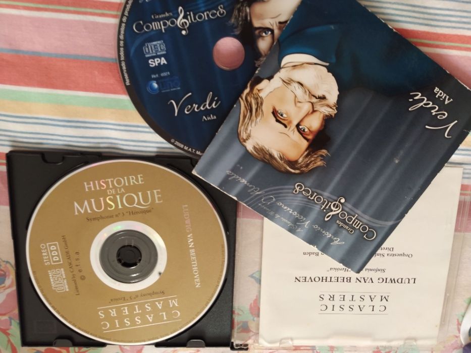Conj. 2 CDs música clássica Verdi e Beethoven