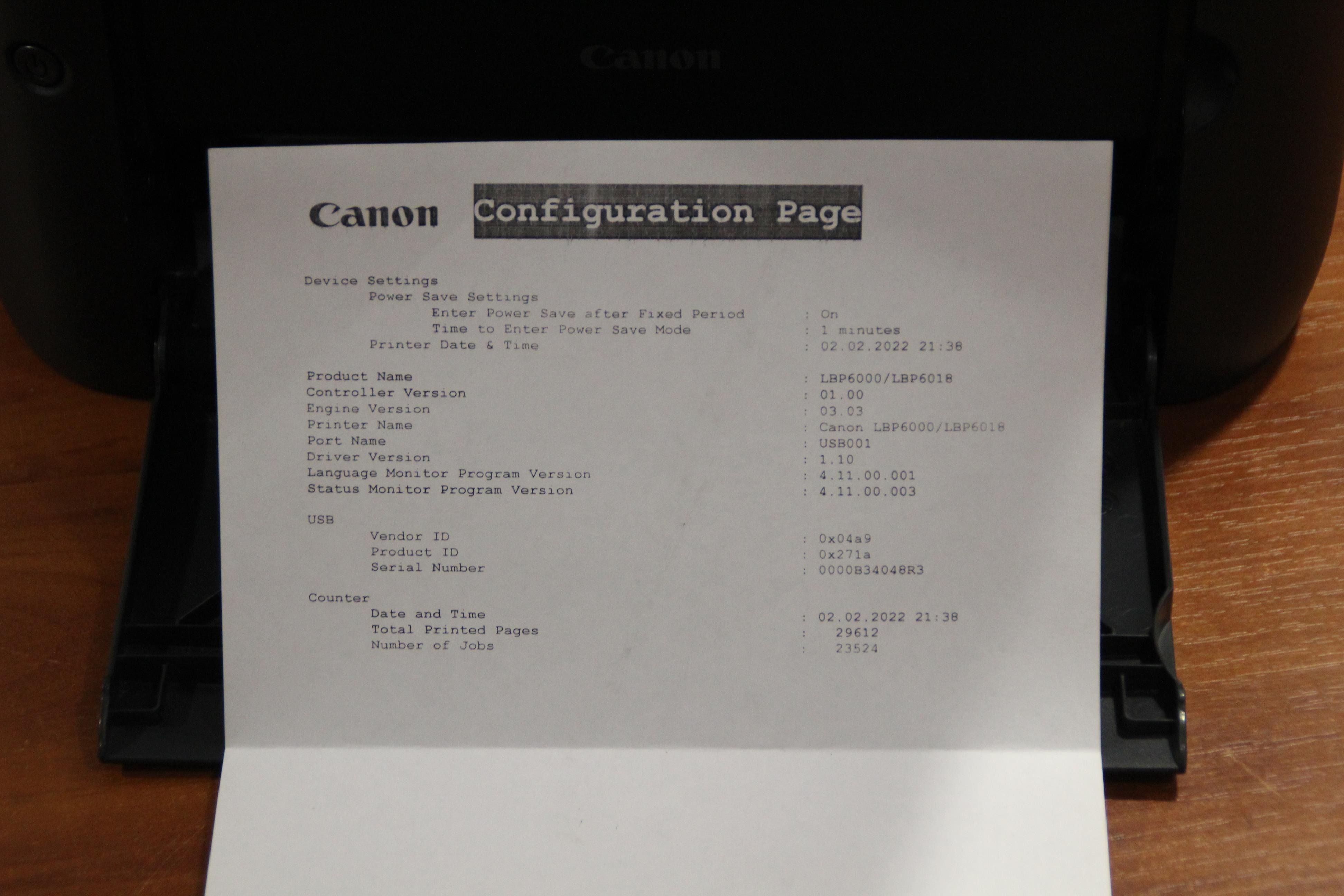 Canon i-SENSYS LBP6000. напечатал 29700. Состояние отличное