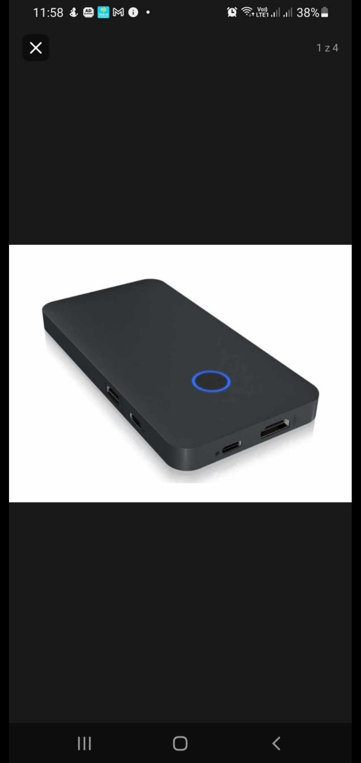Stacja Dokująca HUB do Konsol PS5 USB-C 3.2 PD100W Slot NVMe 10Gbs HDM