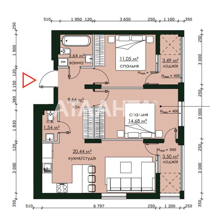 Продаж 2 кім квартири в ЖК Бетховен по вулиці Городницька