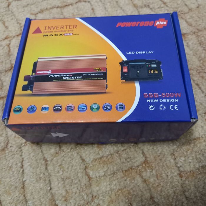 інвертор 500W 12V-220V инвертор