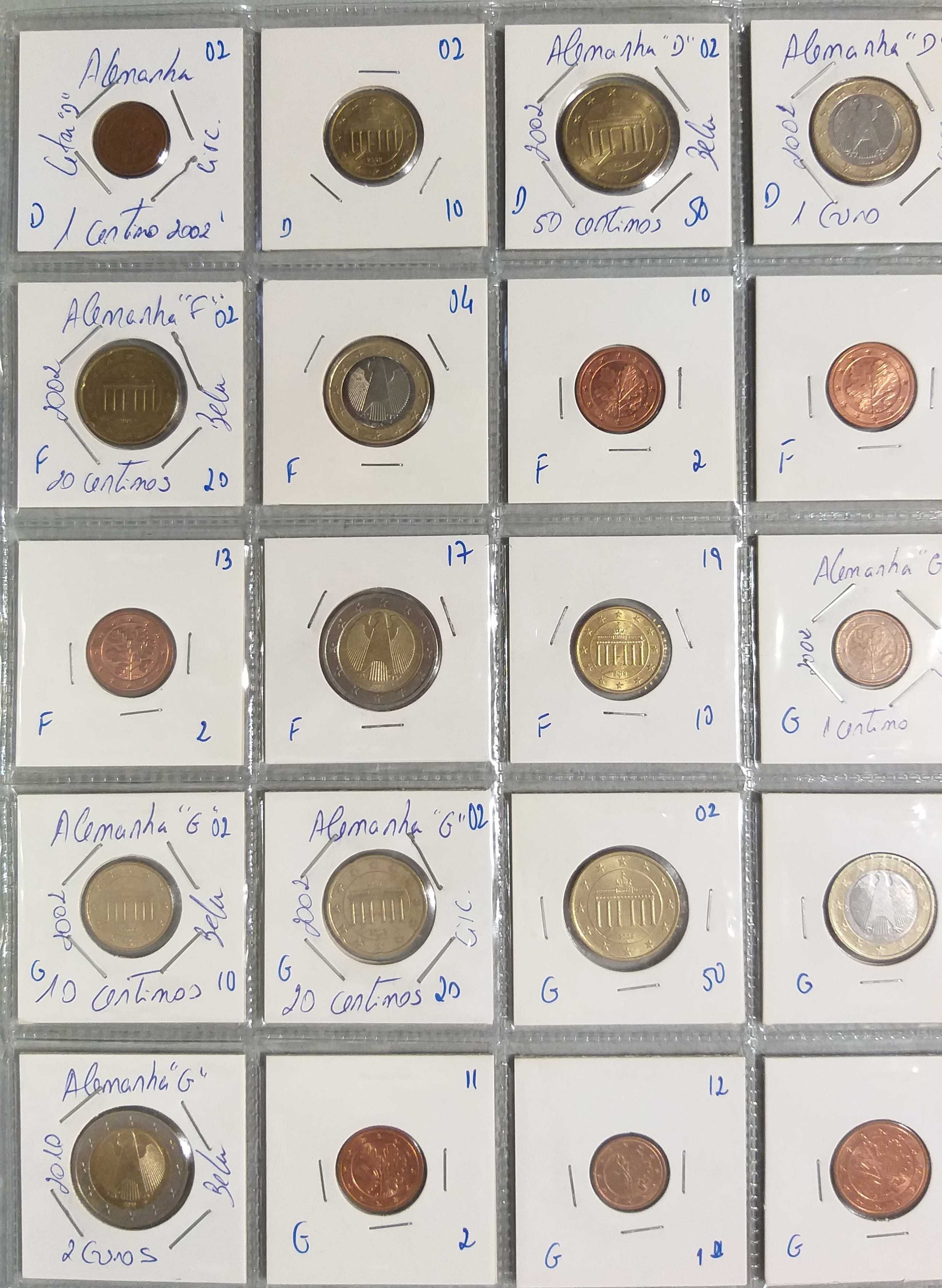 Lote de 99 moedas de euro - Todas diferentes