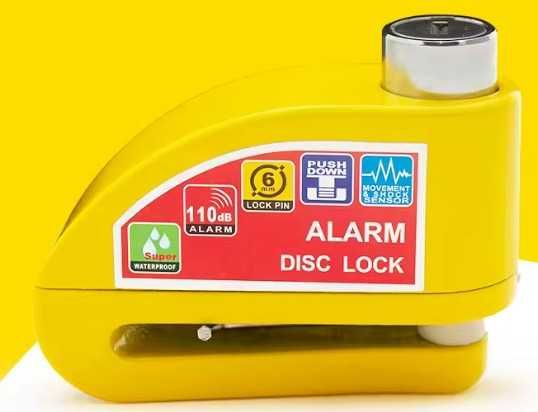 Cadeado com Alarme para moto