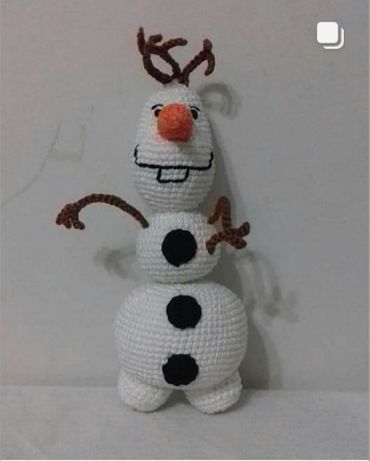 Olaf amigurumi, boneco de neve da frozen