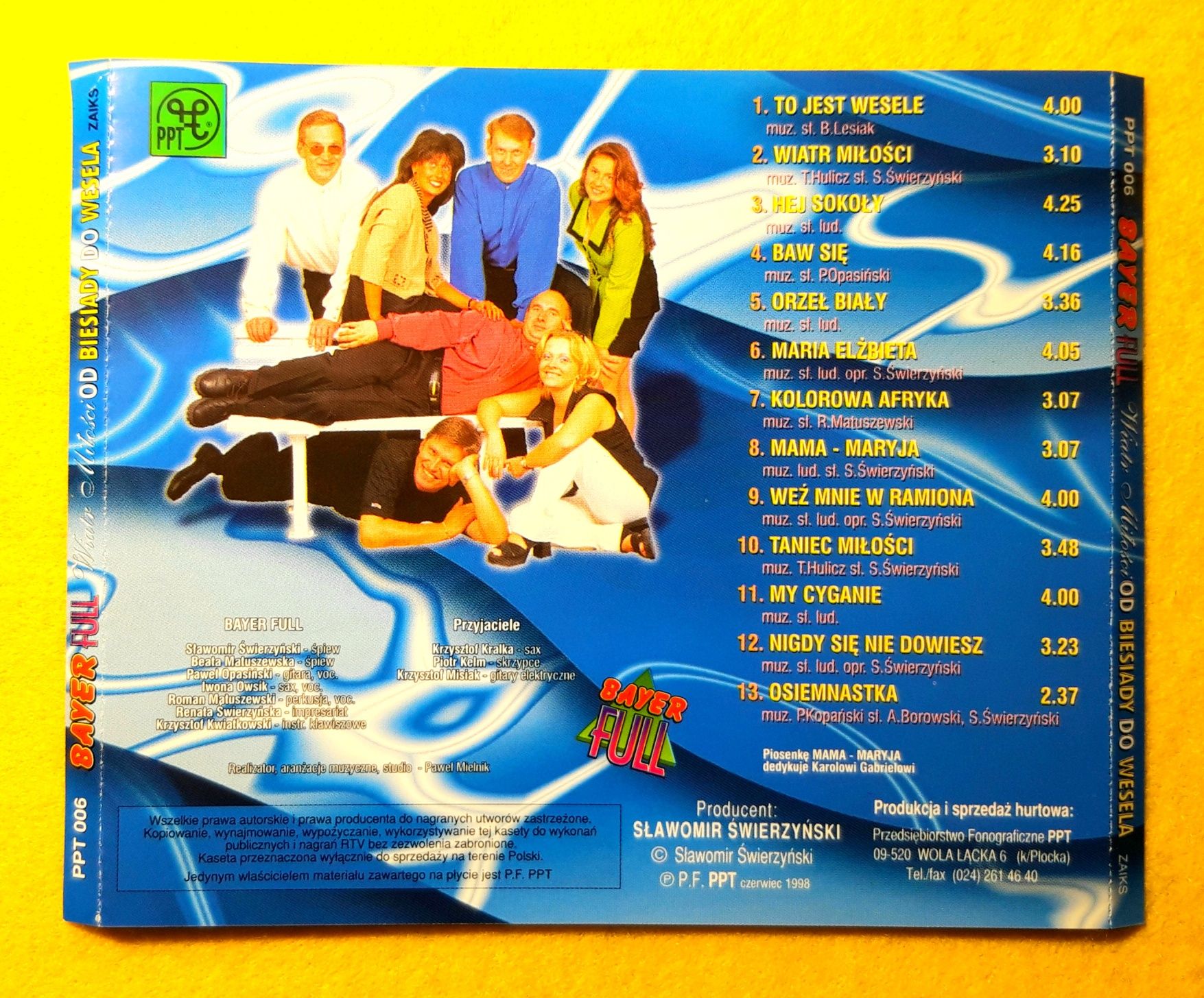 Bayer Full – Od Biesiady Do Wesela - Wiatr Miłości (CD, 1998)