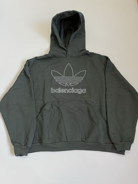 Худи Balenciaga Adidas Greenfish size 2 L