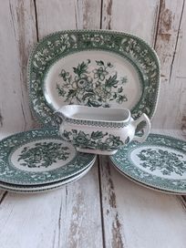 WOOD&SONS piękna porcelana angielska, talerzyki śniadaniowe 6 sztuki