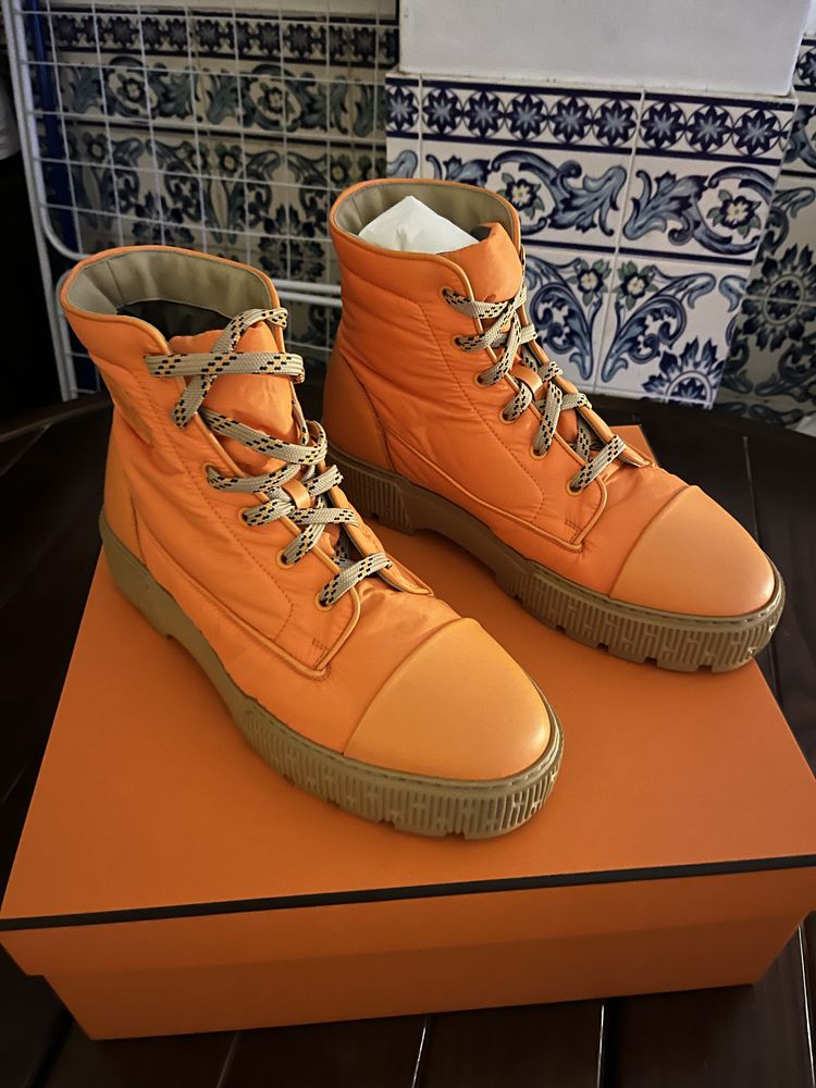 Botas Hermes laranja