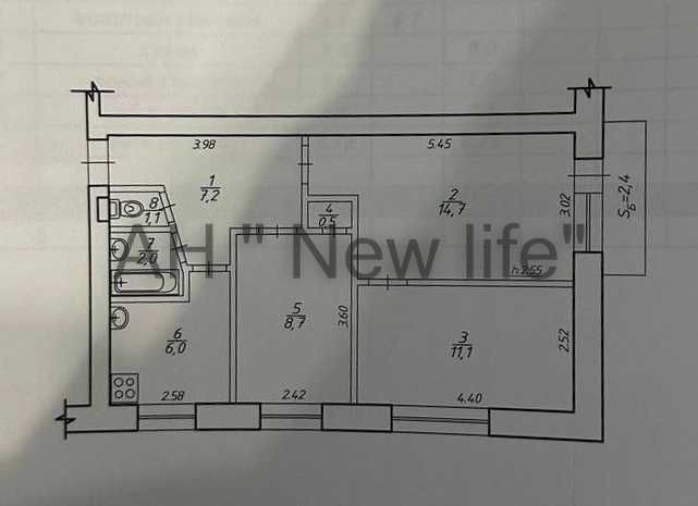 Трикімнатна квартира. Є-відновлення. Заїдь і живи!