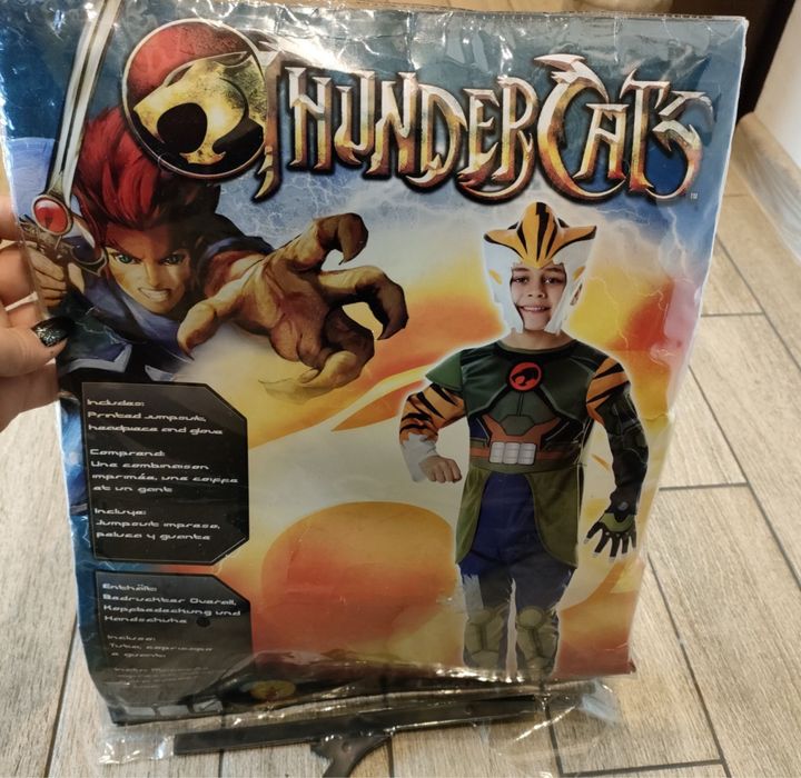 Strój przebranie Thundercats Tygra z maską i rękawiczką roz. 122-128