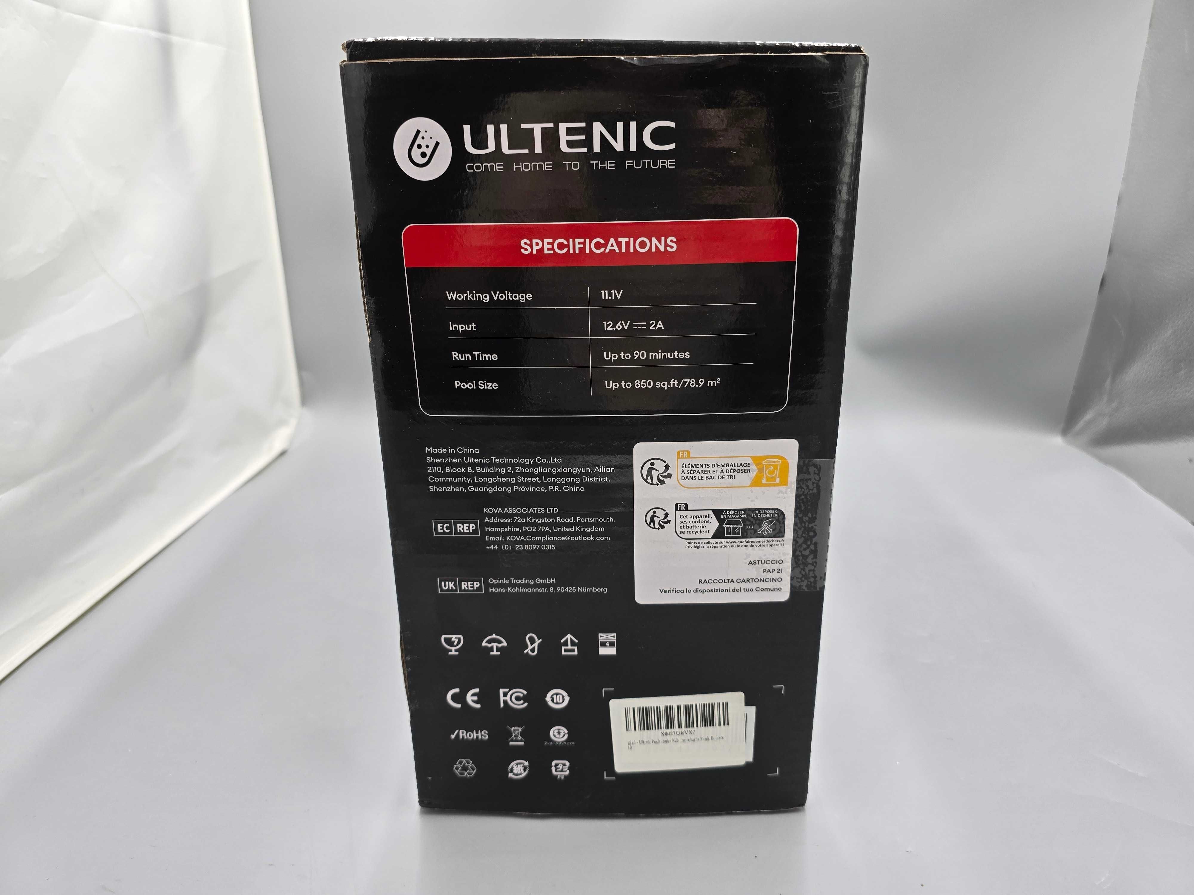 Odkurzacz Do Basenu 90Minut 2m 5200Mah 80m2 Ultenic Pooleco 10 / No