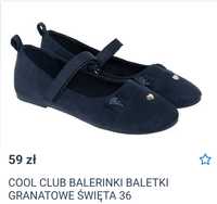 Cool Club balerinki baletki granatowe 36